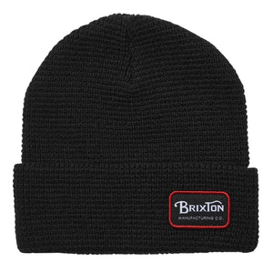 Brixton Grade Beanie - Black - Fold Beanie by Brixton