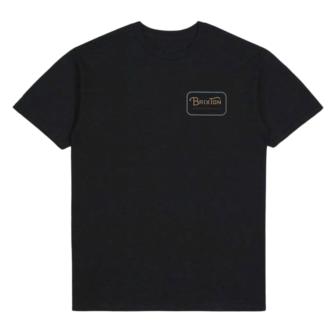 Brixton Grade T-Shirt - Black/Tobacco/Blue - Mens Graphic T-Shirt by Brixton