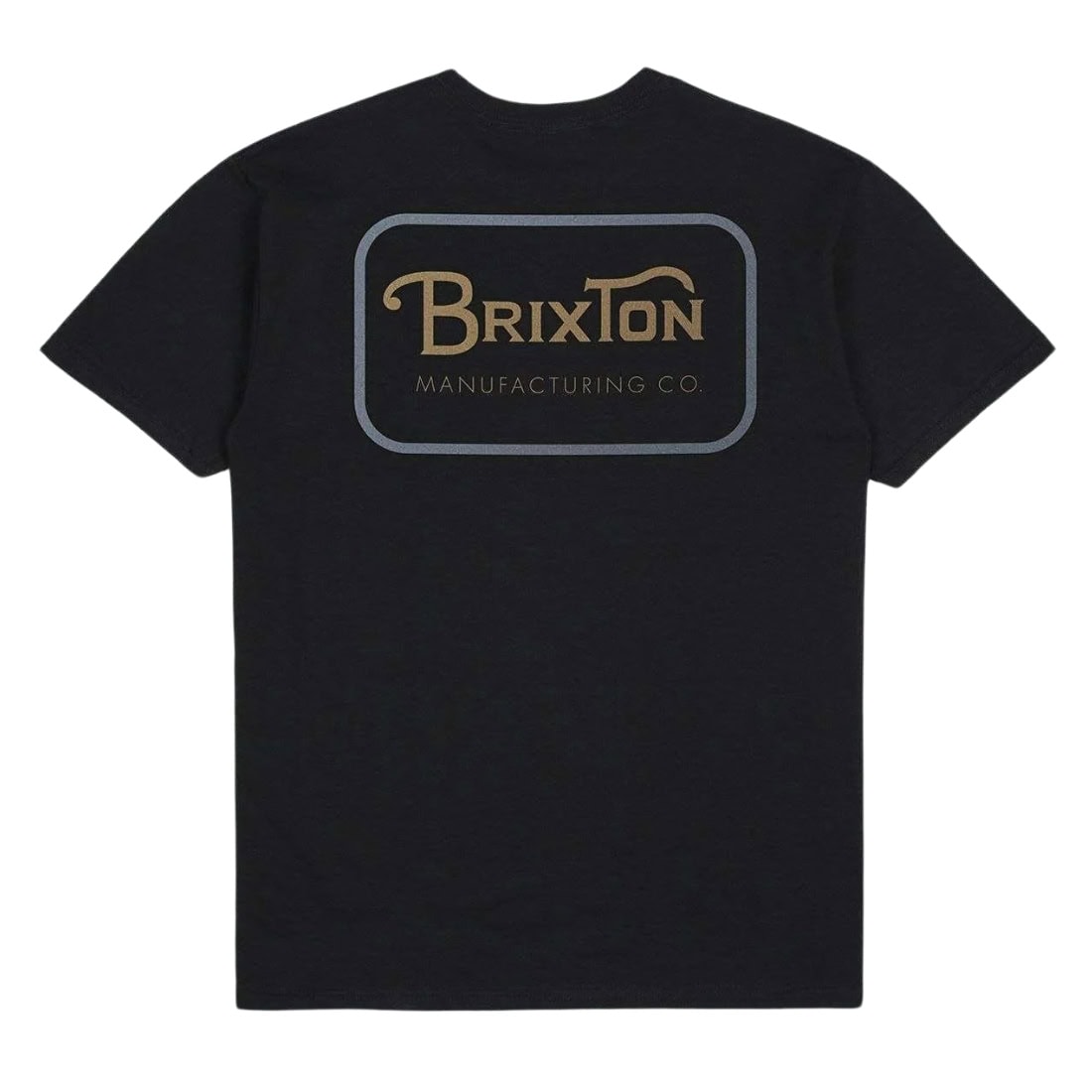 Brixton Grade T-Shirt - Black/Tobacco/Blue - Mens Graphic T-Shirt by Brixton