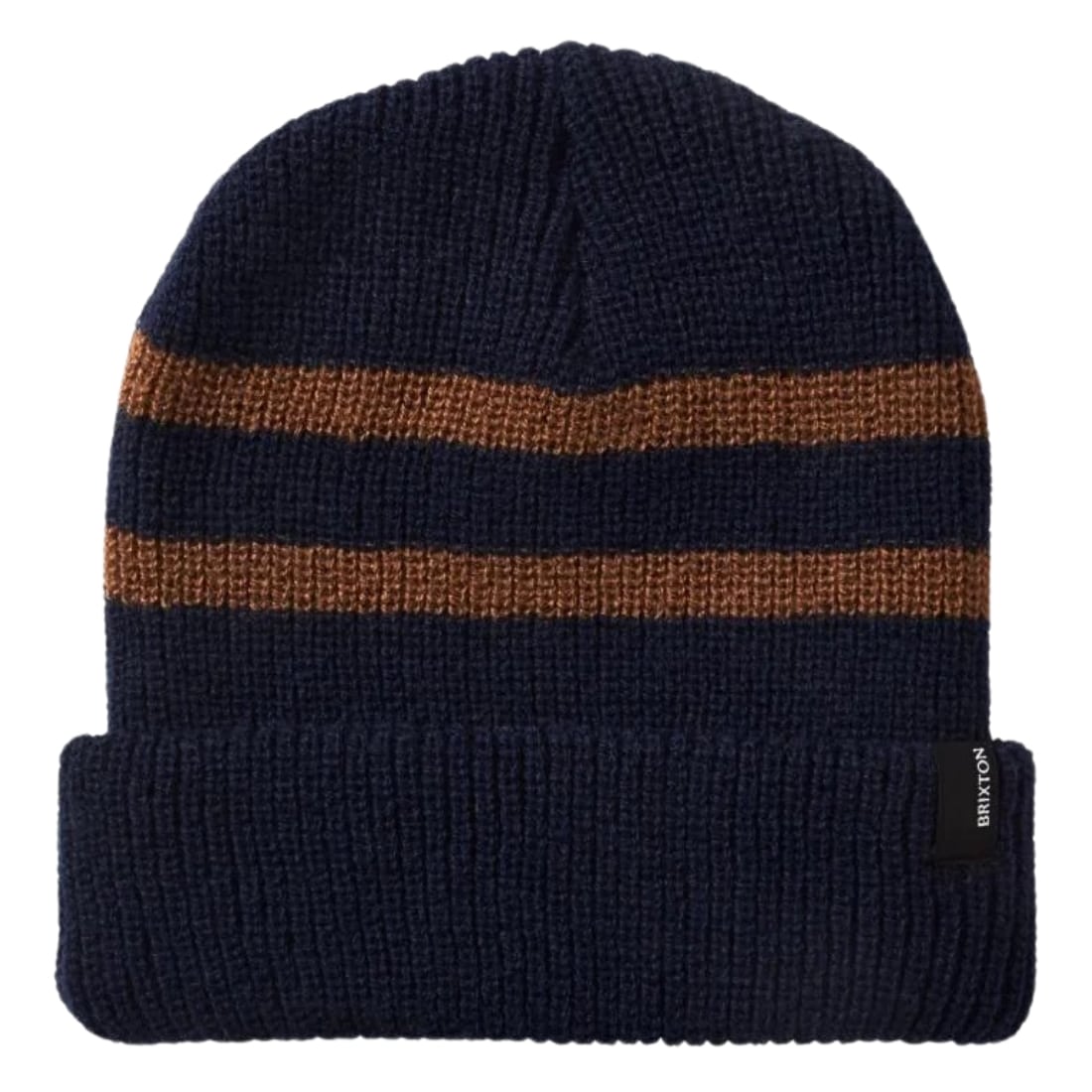 Brixton Heist Beanie - Navy/Bison - Fold Beanie by Brixton One Size