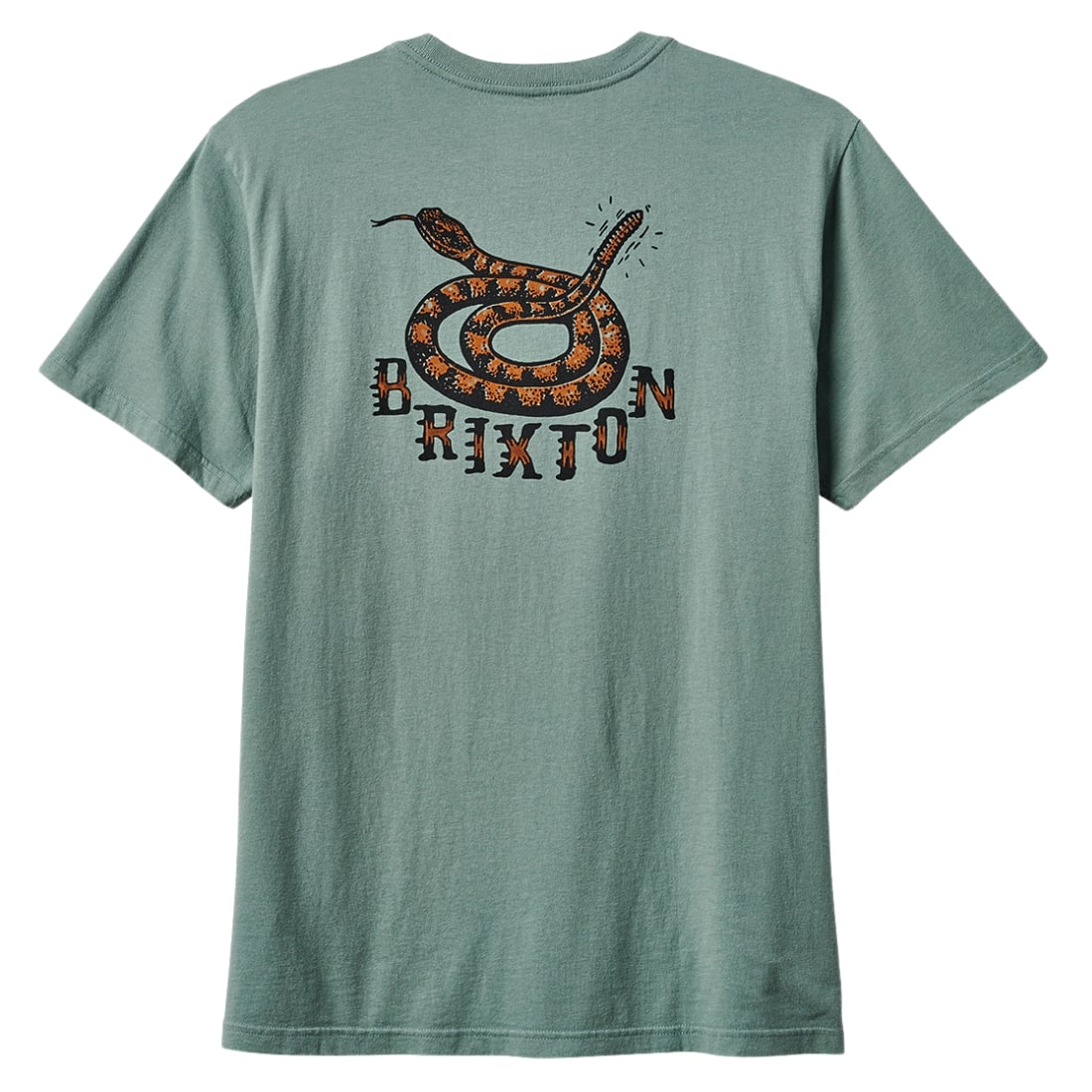 Brixton Homer T-Shirt - Chinois Green Classic Wash - Mens Skate Brand T-Shirt by Brixton