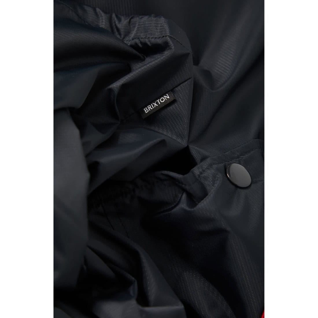 Brixton Hooded Claxton LW Jacket - Black - Mens Windbreaker/Rain Jacket by Brixton
