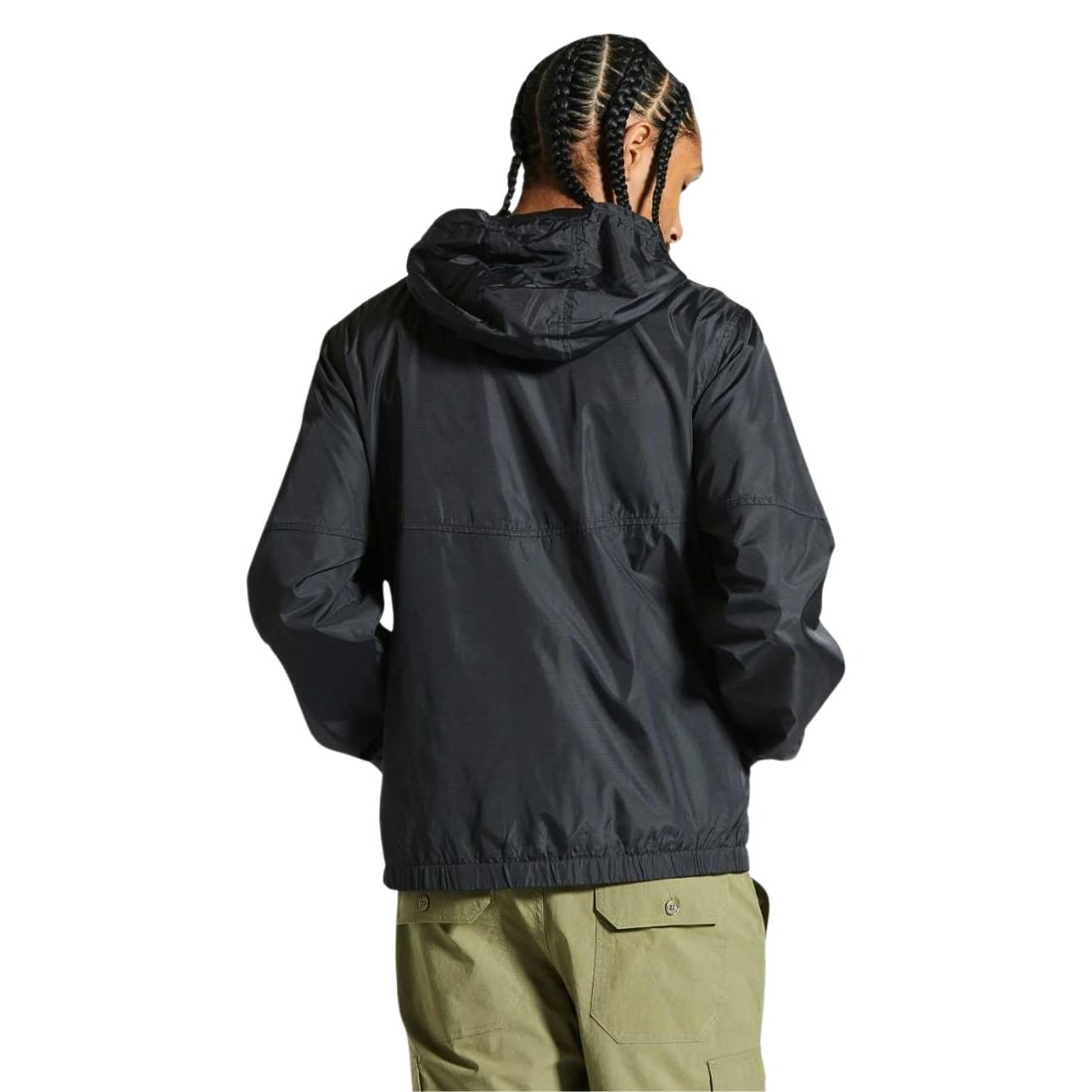 Brixton Hubal Hood - Black - Mens Pullover Hoodie by Brixton