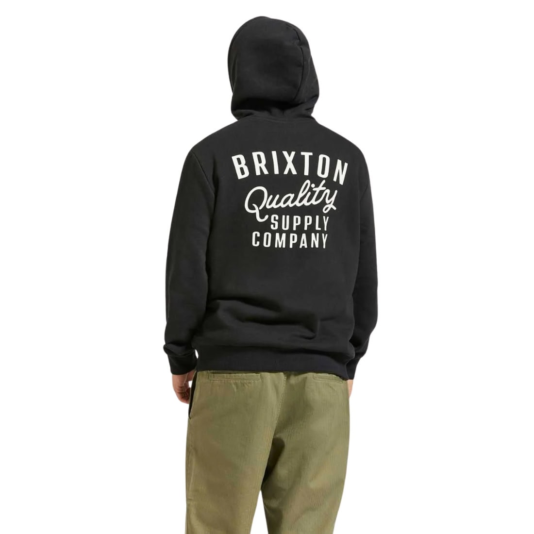 Brixton Hubal Hood - Black - Mens Pullover Hoodie by Brixton