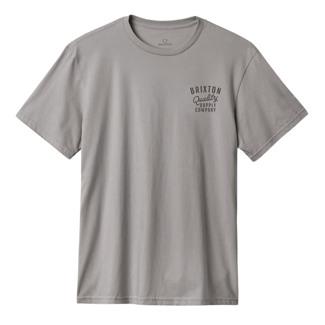 Brixton Hubal T-Shirt - Heather Grey - Mens Graphic T-Shirt by Brixton