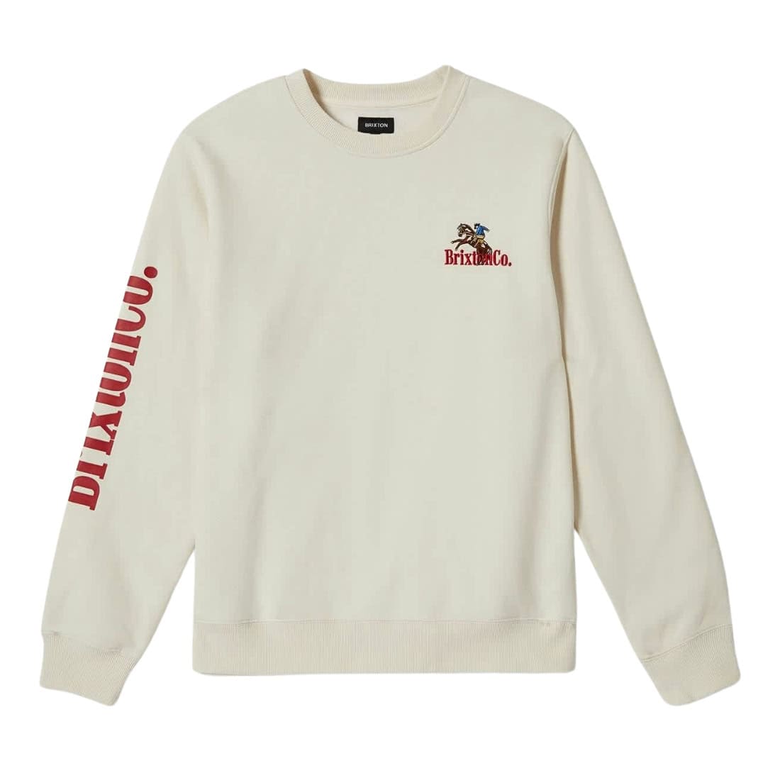 Brixton Inwood Crew Neck Sweatshirt - Egret White