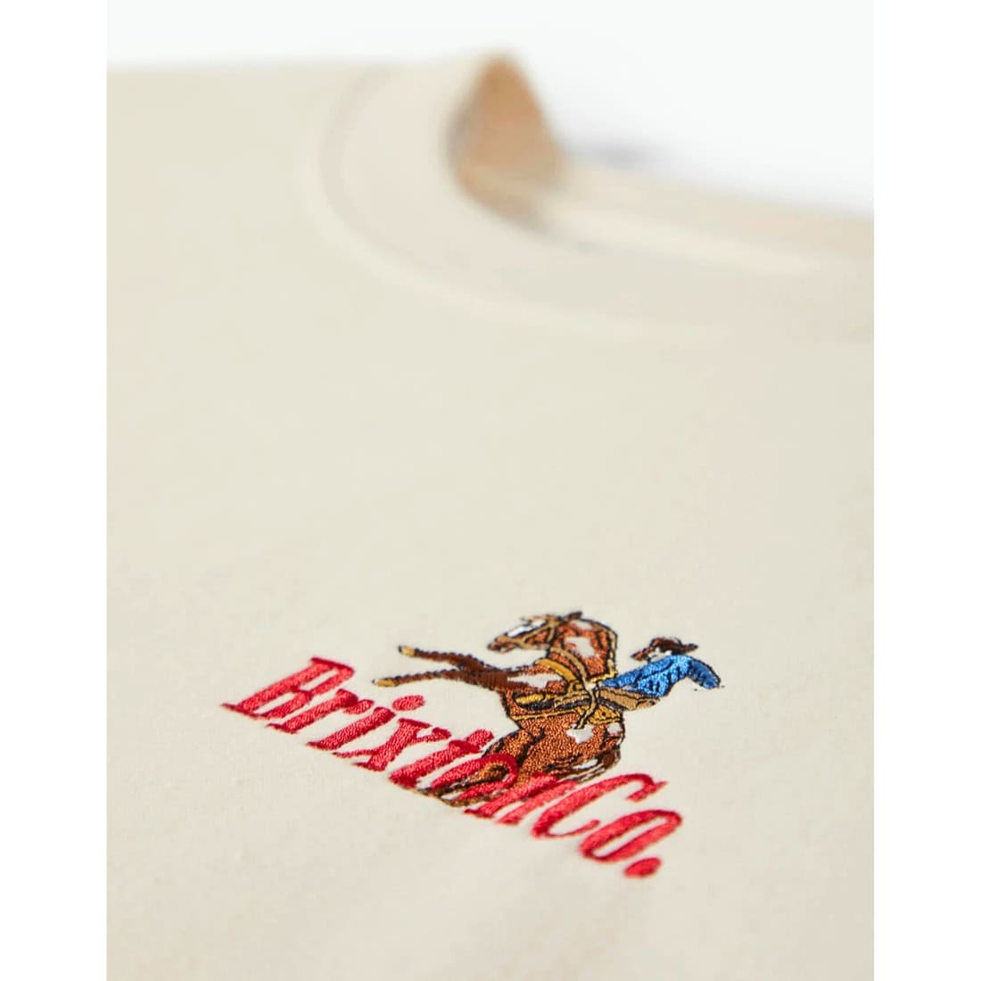 Brixton Inwood Crew Neck Sweatshirt - Egret White