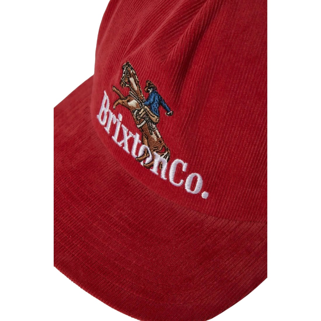 Brixton Inwood MP Snapback Cap - Red - Snapback Cap by Brixton One Size