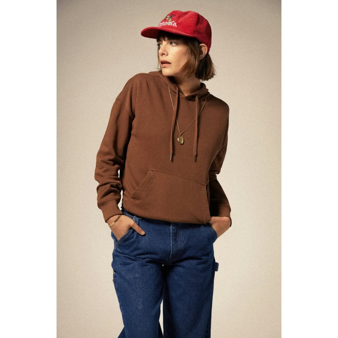 Brixton Inwood MP Snapback Cap - Red - Snapback Cap by Brixton One Size