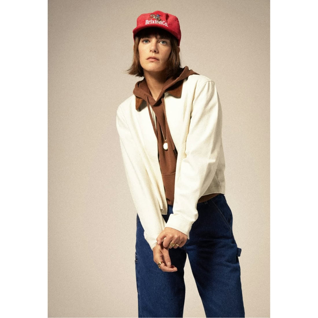 Brixton Inwood MP Snapback Cap - Red - Snapback Cap by Brixton One Size