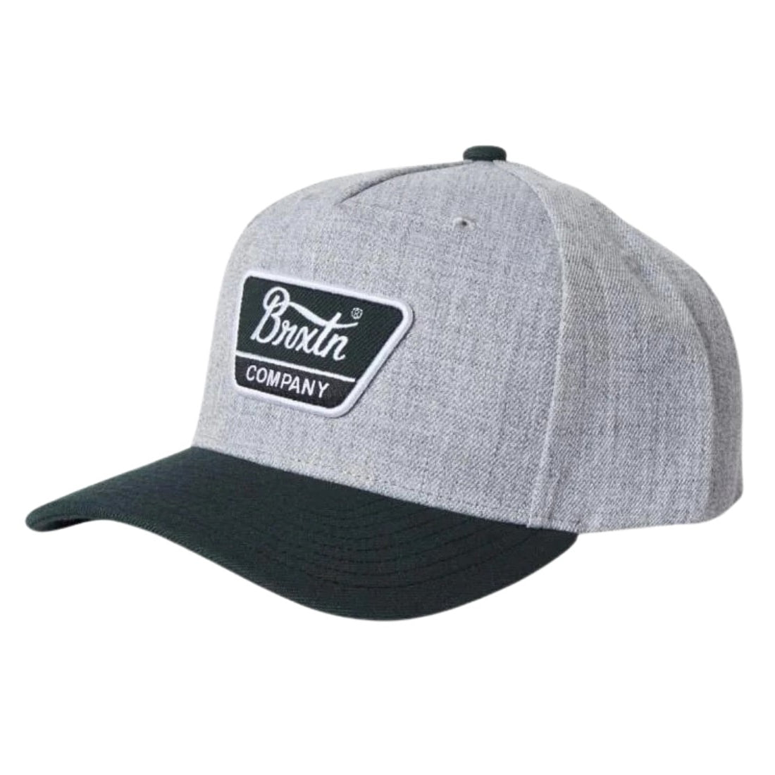 Brixton Linwood C Netplus MP Snapback Cap - Black/Heather Grey
