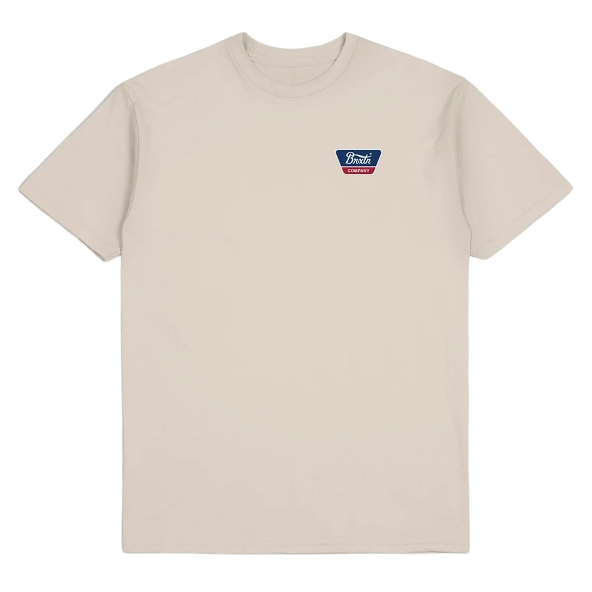 Brixton Linwood T-Shirt - Cream - Mens Graphic T-Shirt by Brixton
