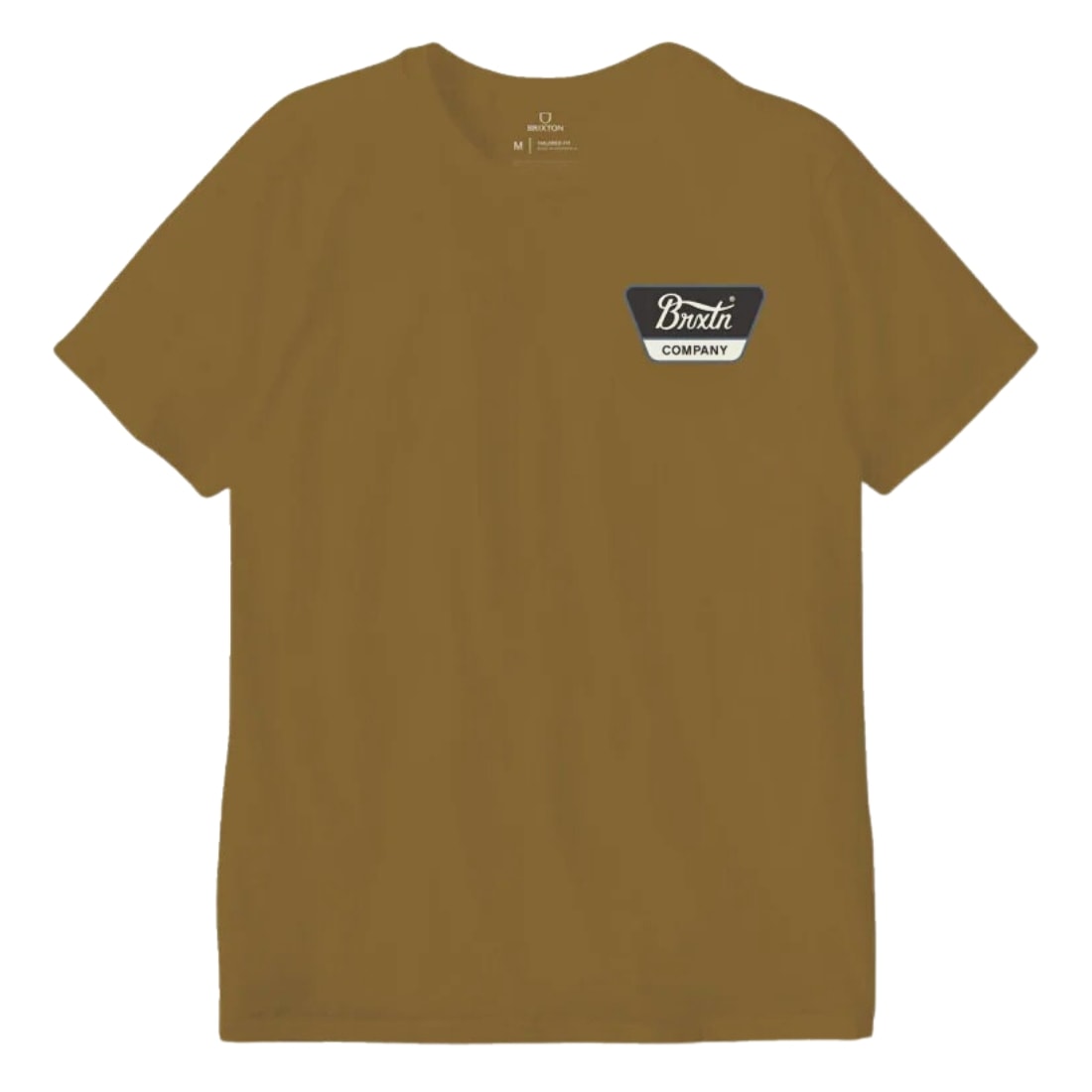 Brixton Linwood T-Shirt - Golden Brown/Washed Black/Off White - Mens Graphic T-Shirt by Brixton