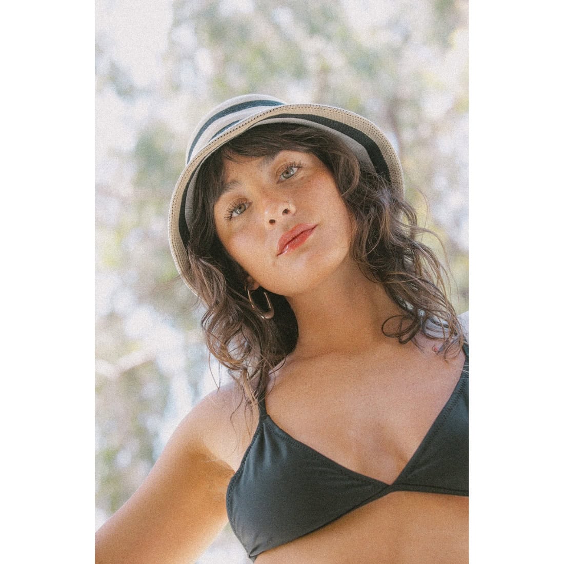 Brixton Lisboa Knit Packable Bucket Hat - Black/Sand/Whitecap - Bucket Hat by Brixton