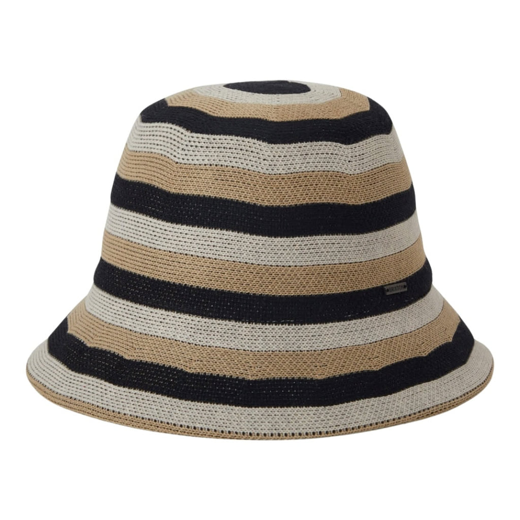 Lisboa Knit Packable Bucket Hat Black Sand Whitecap