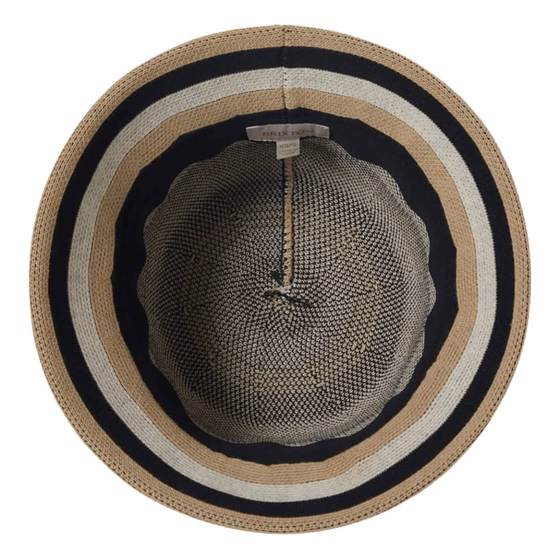 Brixton Lisboa Knit Packable Bucket Hat - Black/Sand/Whitecap - Bucket Hat by Brixton