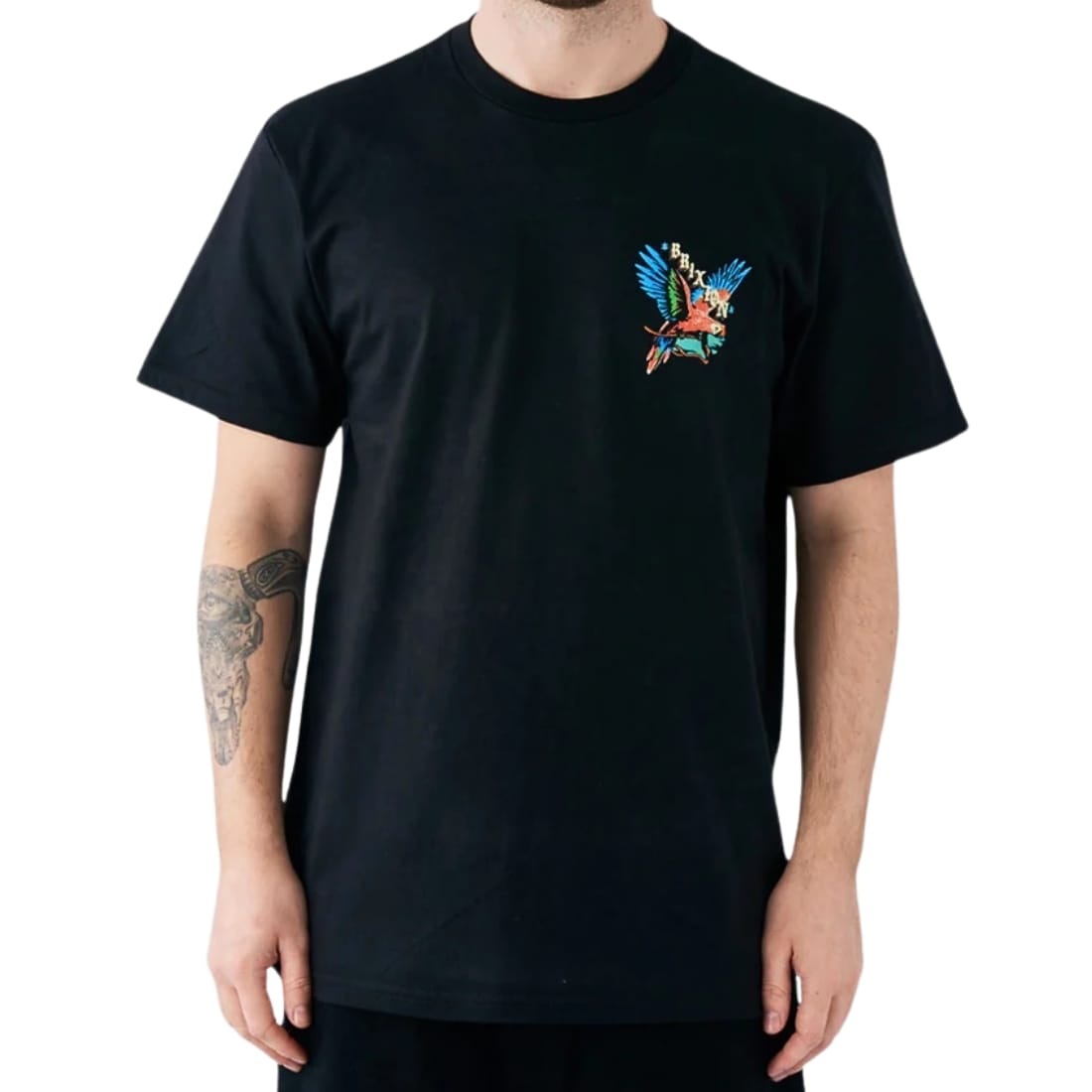 Brixton Loro T-Shirt - Black - Mens Skate Brand T-Shirt by Brixton