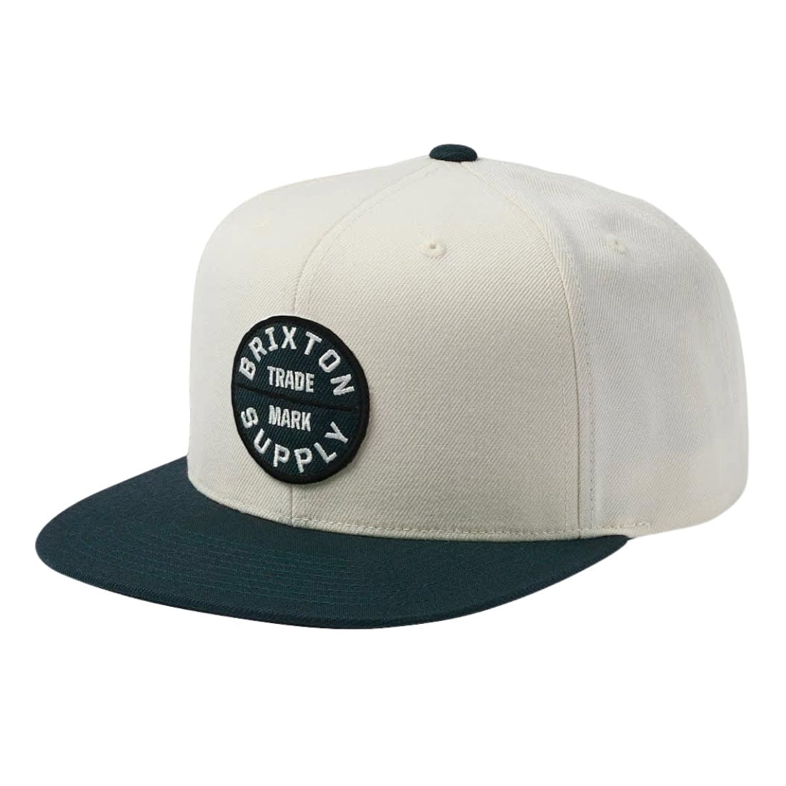 Brixton Oath III Snapback - Charcoal/Off White - Snapback Cap by Brixton One Size