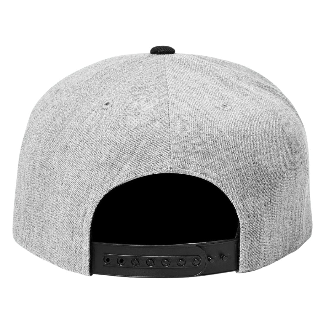 Brixton Oath III Snapback - Light Heather Grey/Black - Snapback Cap by Brixton One Size