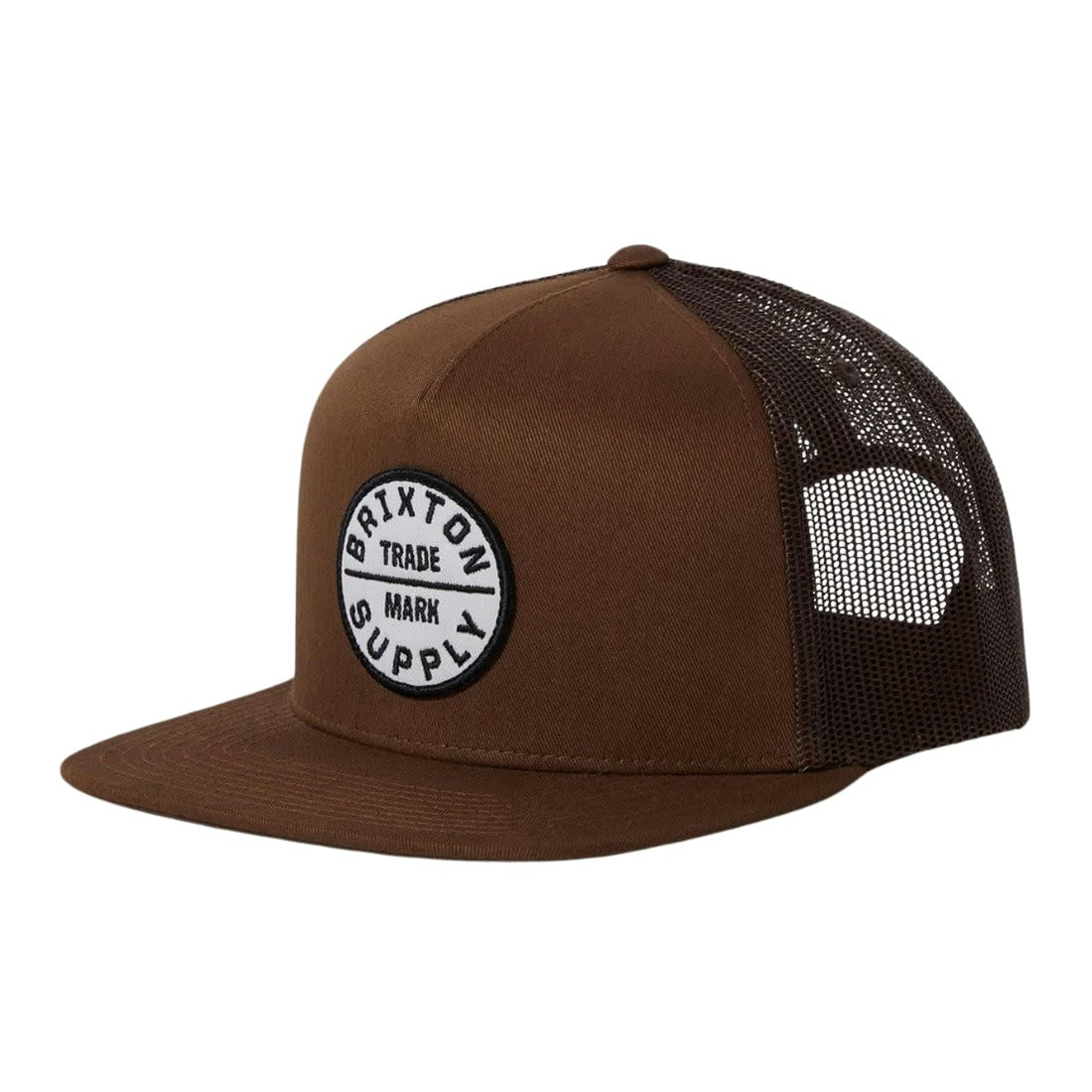 Brixton Oath MP Trucker Hat Cap - Pinecone Brown/Pinecone Brown - Trucker Cap by Brixton One Size