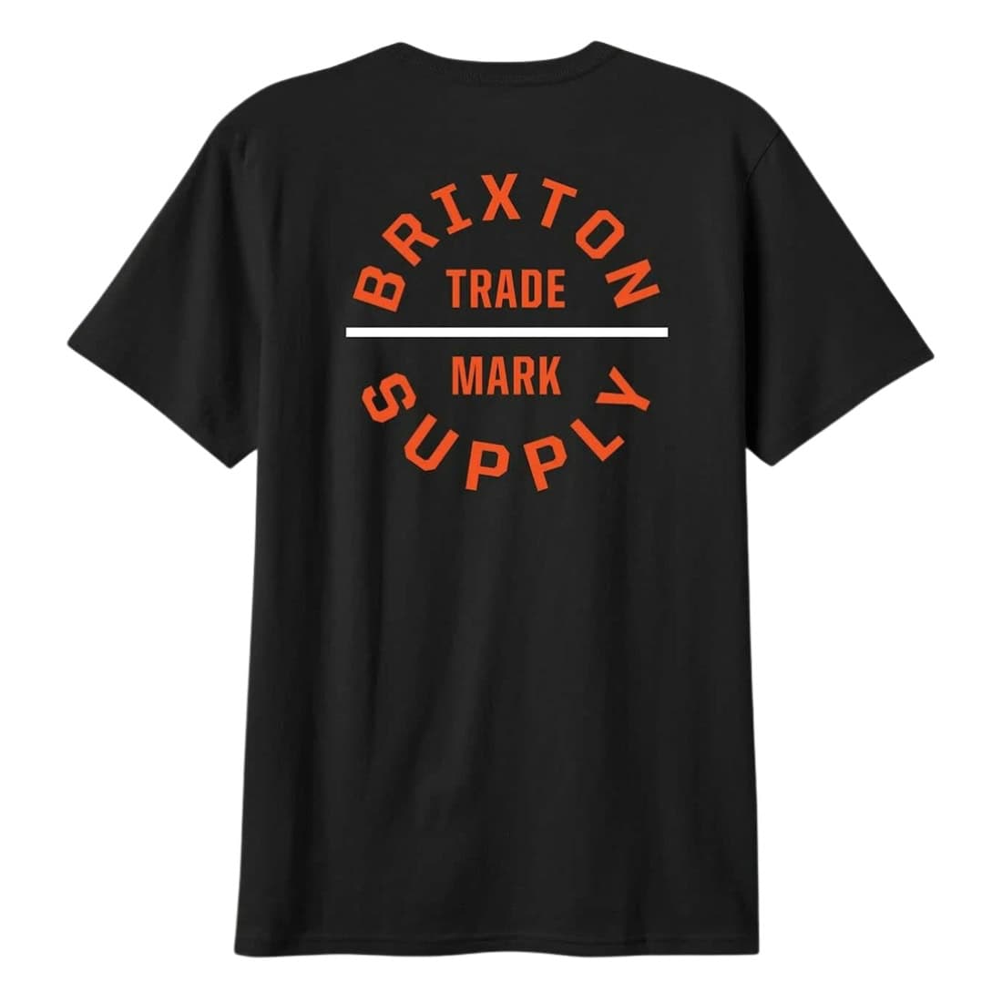 Brixton Oath V T-Shirt - Black/Classic Orange/White - Mens Graphic T-Shirt by Brixton