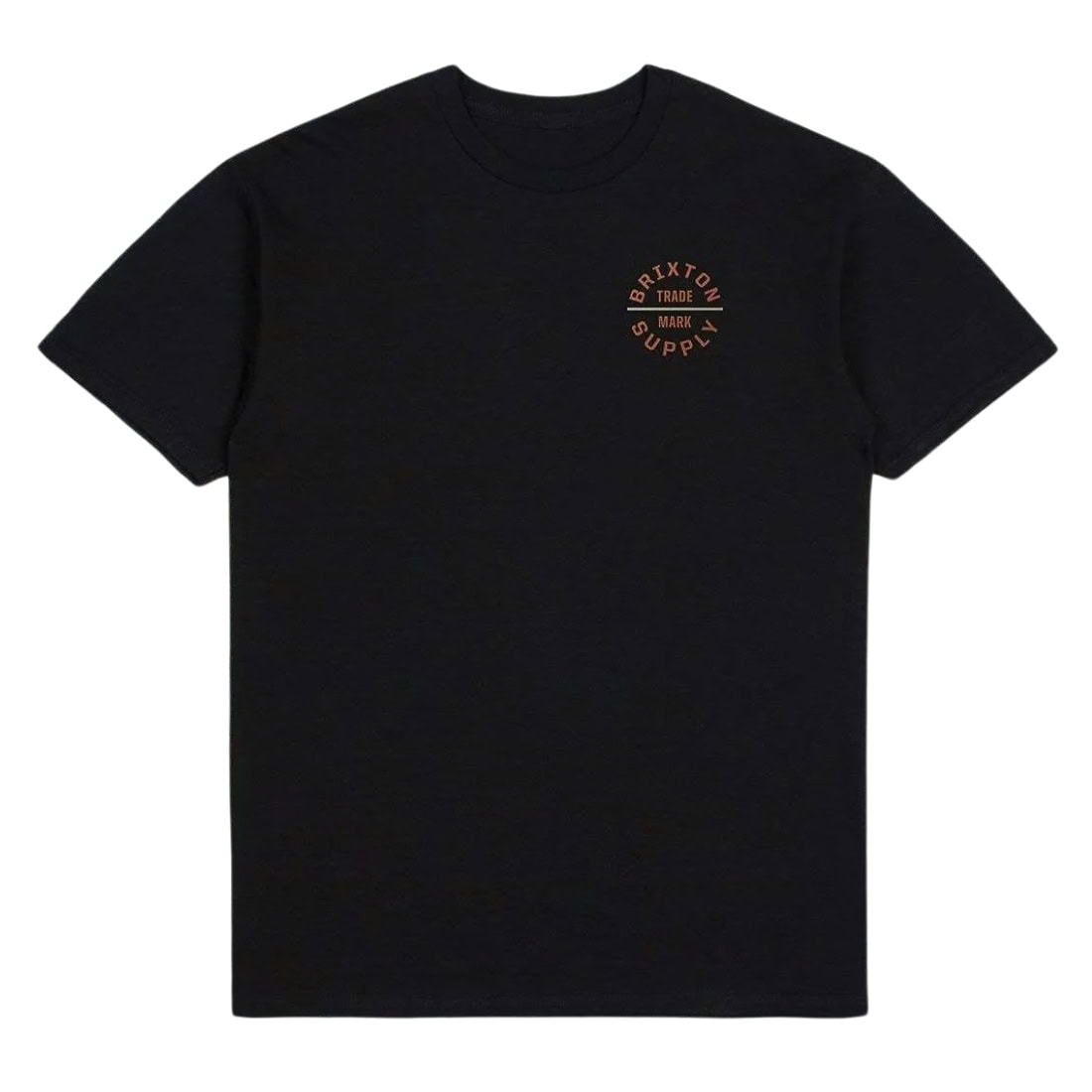 Brixton Oath V T-Shirt - Black/Rust/Sand - Mens Graphic T-Shirt by Brixton