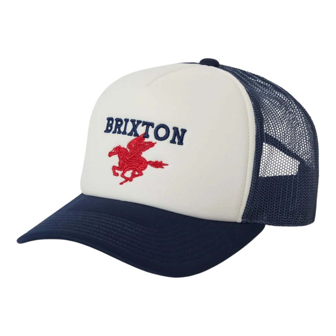 Brixton Pegasus C NP MP Trucker Cap - Whitecap/Navy - Trucker Cap by Brixton One Size