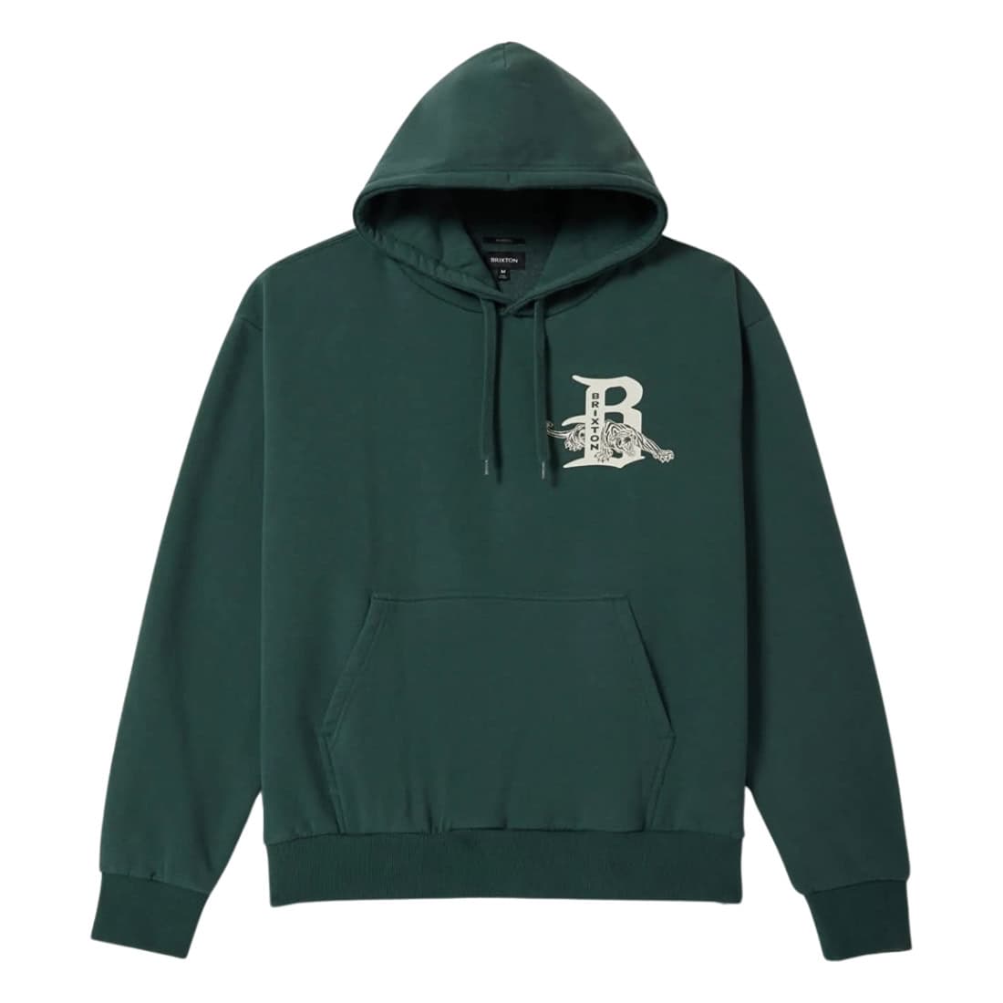Brixton Predator Relaxed Hoodie - Primal Green Worn Wash - Mens Pullover Hoodie by Brixton
