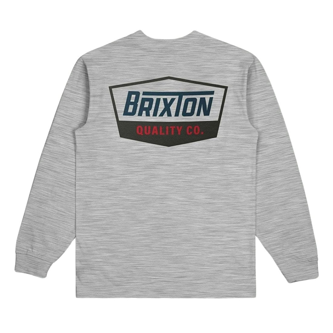 Brixton Regal T-Shirt - Heather Grey/Navy/Brown - Mens Graphic T-Shirt by Brixton