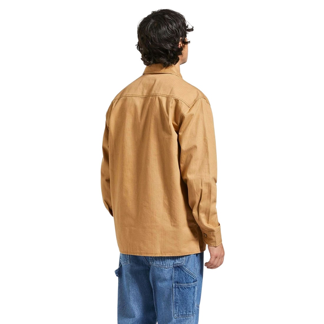 Brixton Selden Overshirt - Tobacco Brown Worn Wash - Mens Casual Shirt by Brixton