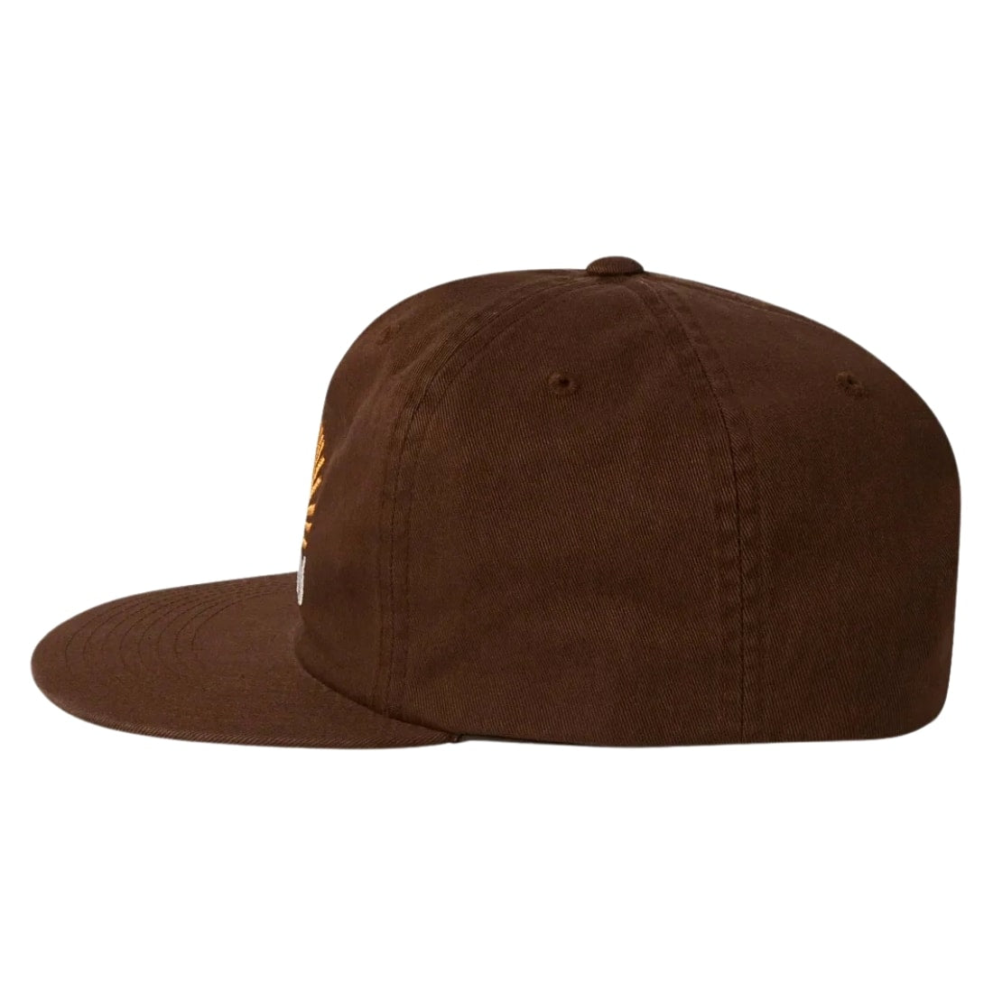 Brixton Sol HP Snapback Cap - Brown Sol Wash - Snapback Cap by Brixton One Size