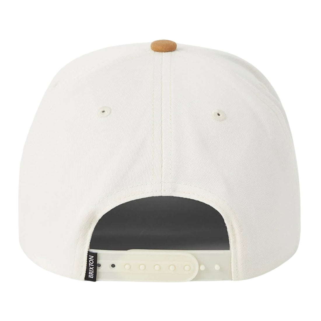 Brixton Stratton Snapback Cap - White/Caramel - Snapback Cap by Brixton One Size