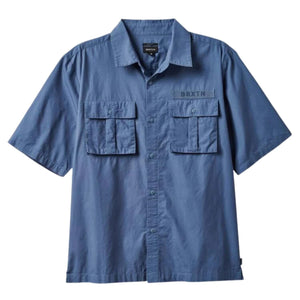 Brixton Surplus Shortsleeve Shirt - Pacific Blue - Mens Casual Shirt by Brixton