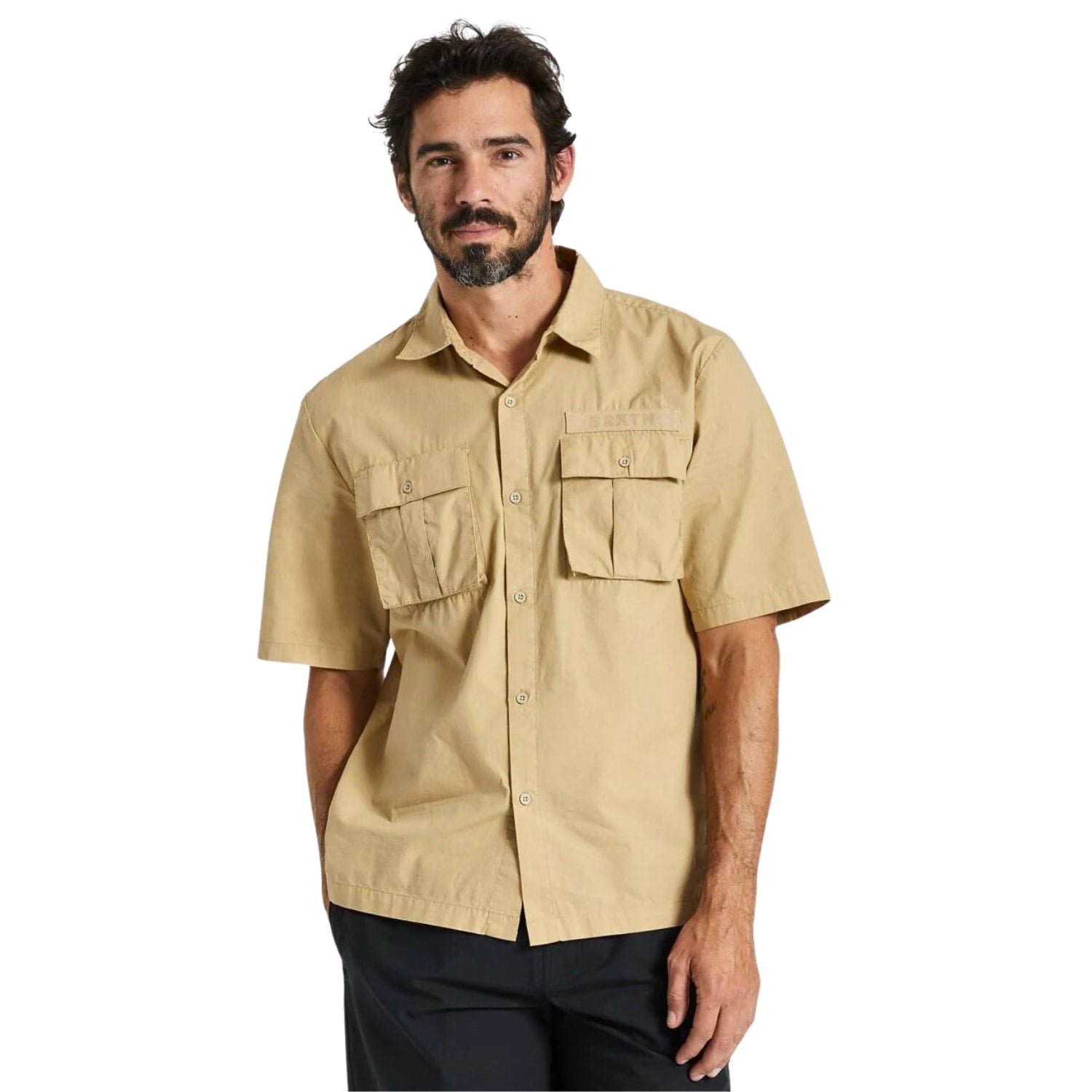 Brixton Surplus Shortsleeve Shirt - Sand