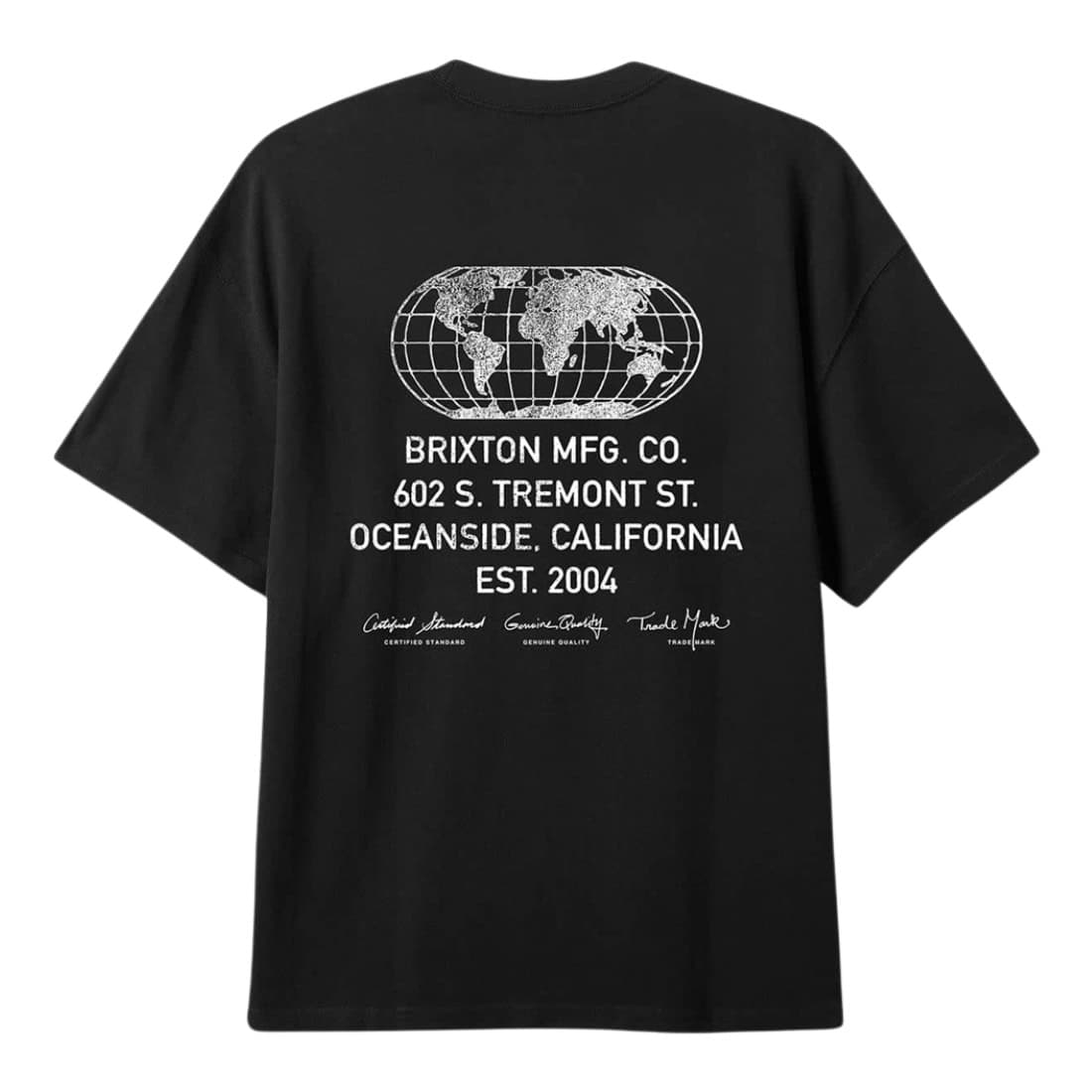 Brixton Union Heavyweight Relaxed T-Shirt - Black Classic Wash - Mens Graphic T-Shirt by Brixton