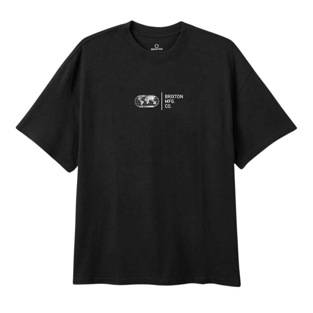 Brixton Union Heavyweight Relaxed T-Shirt - Black Classic Wash - Mens Graphic T-Shirt by Brixton