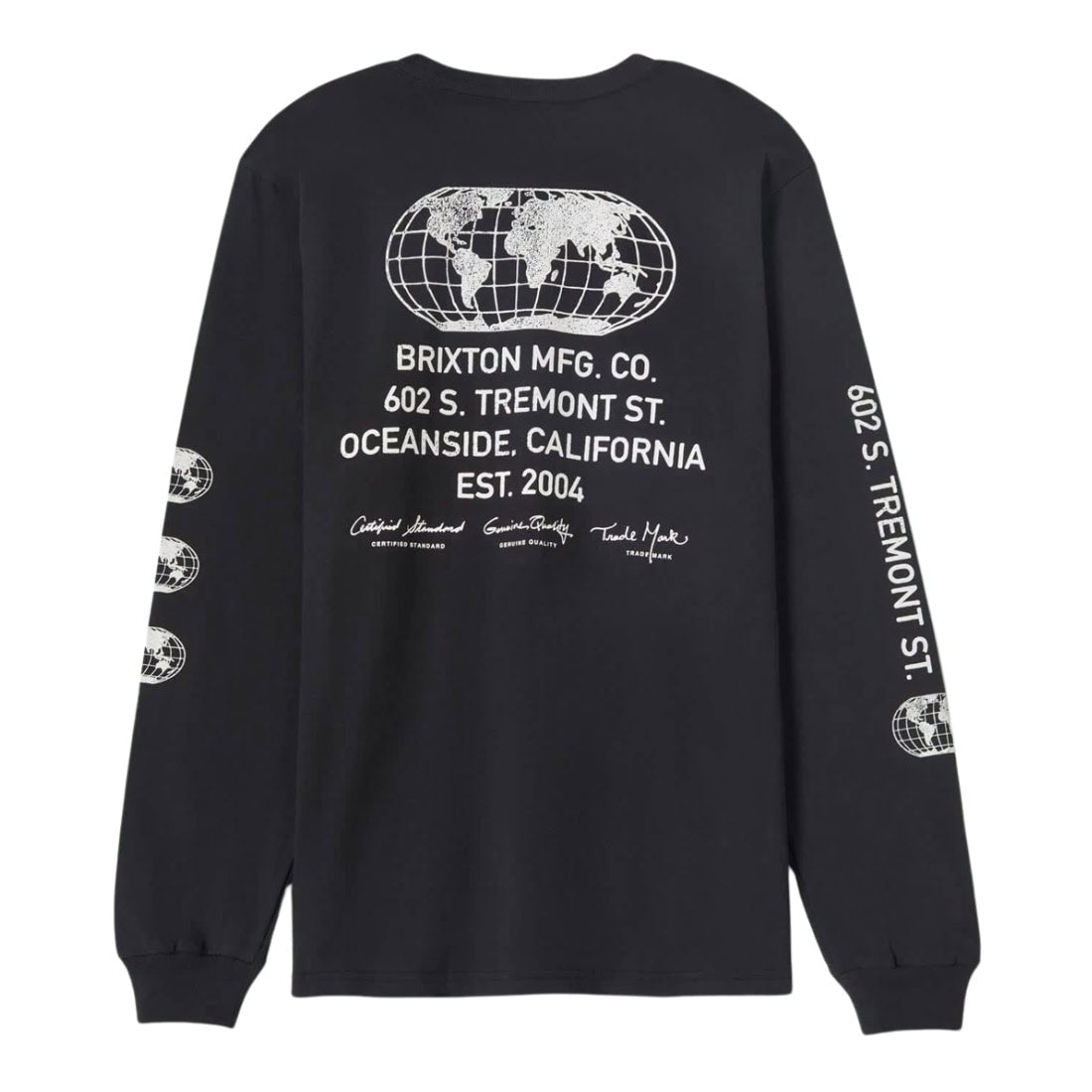 Brixton Union Longsleeve T-Shirt - Black - Mens Graphic T-Shirt by Brixton