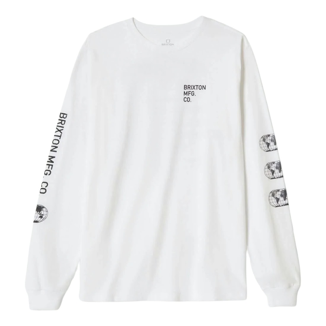 Brixton Union Longsleeve T-Shirt - White - Mens Graphic T-Shirt by Brixton