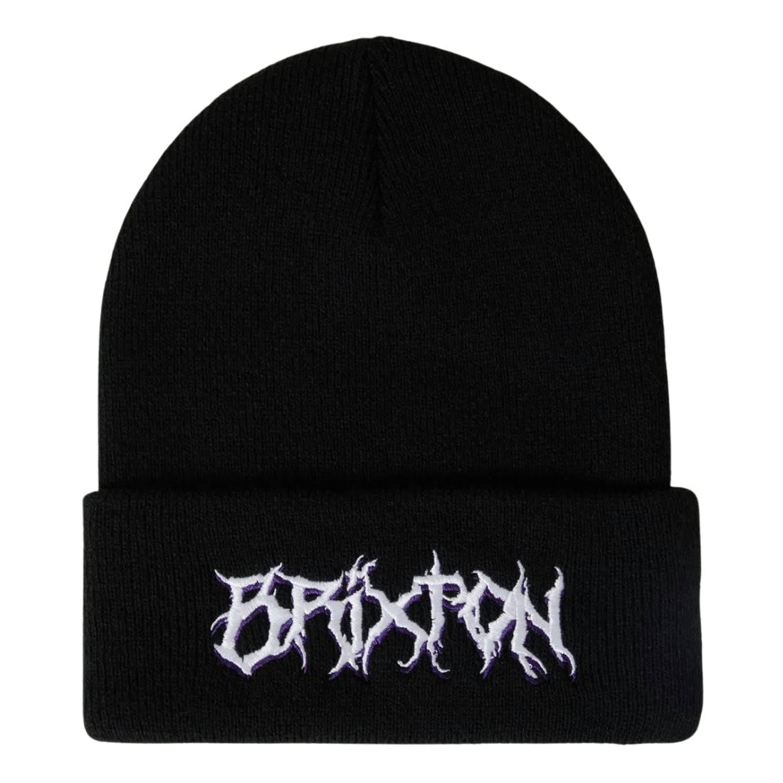 Brixton Void Hunter Watch Cap Beanie - Black - Fold Beanie by Brixton