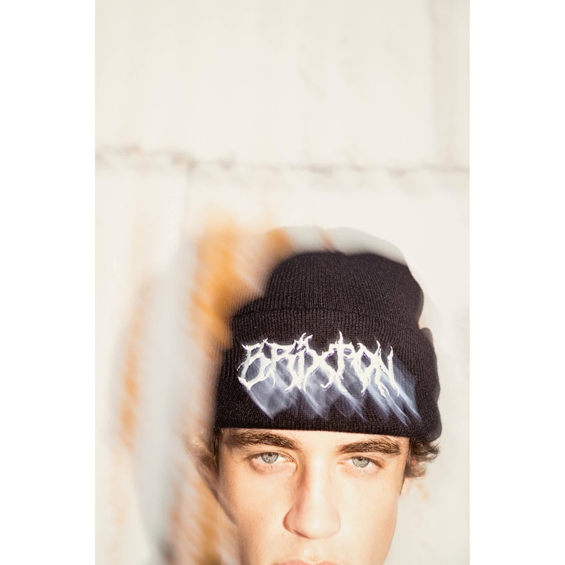 Brixton Void Hunter Watch Cap Beanie - Black - Fold Beanie by Brixton