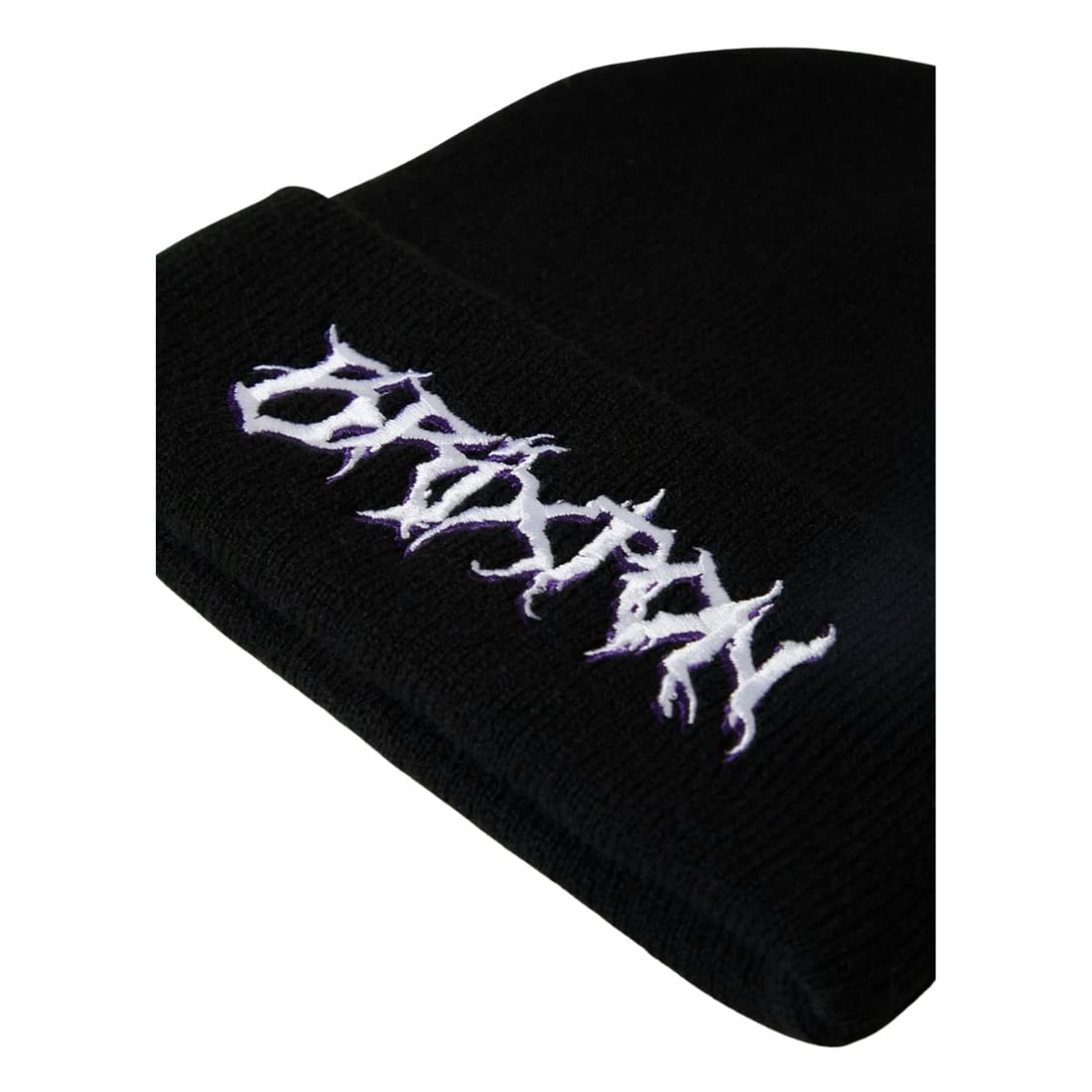 Brixton Void Hunter Watch Cap Beanie - Black - Fold Beanie by Brixton