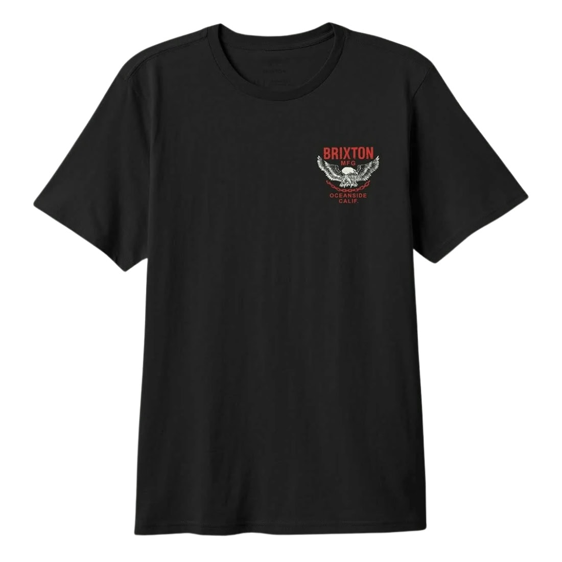 Brixton Waller T-Shirt - Black Worn Wash - Mens Graphic T-Shirt by Brixton