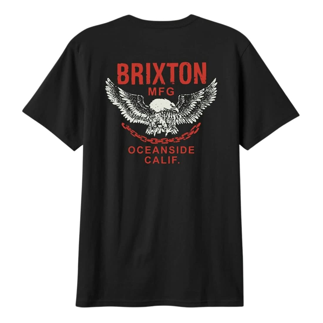 Brixton Waller T-Shirt - Black Worn Wash - Mens Graphic T-Shirt by Brixton