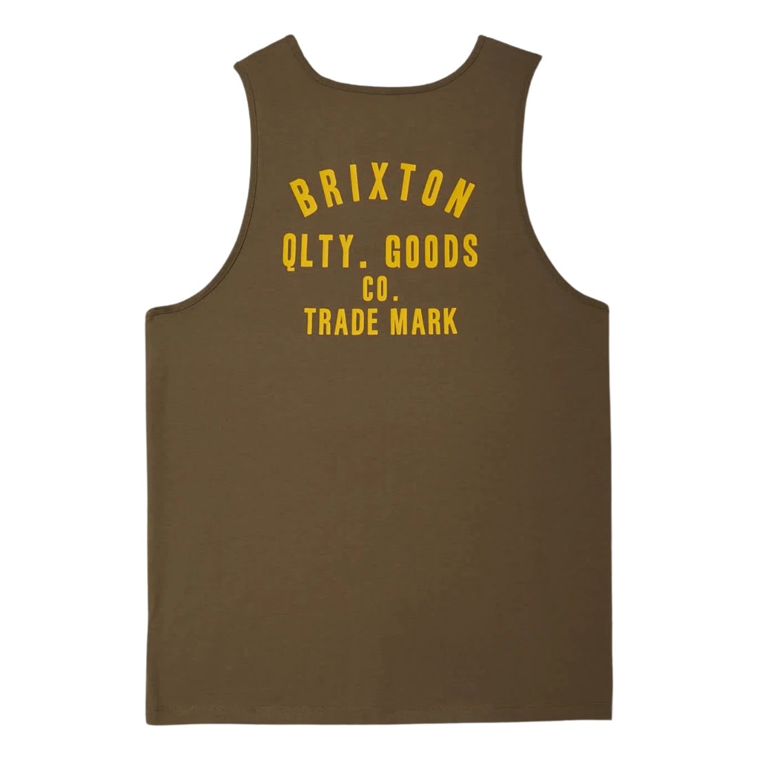 Brixton Woodburn Tank Top Vest - Ivy Green/Ray Flower - Mens Skate Brand Vest/Tank Top by Brixton