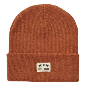 Brixton Woodburn Watch Cap Beanie - Rose Gold - Fold Beanie by Brixton