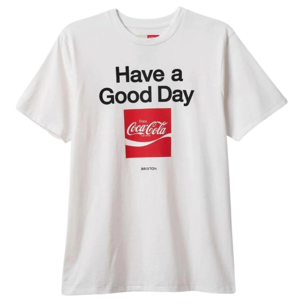 Brixton X Coca-Cola Good Day T-Shirt - White - Mens Graphic T-Shirt by Brixton