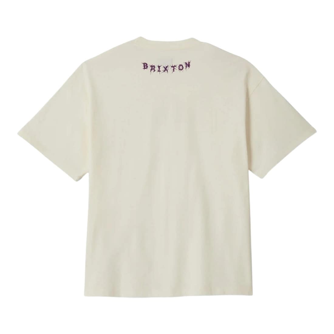 Brixton Zephyr Oversized T-Shirt - Cream - Mens Graphic T-Shirt by Brixton
