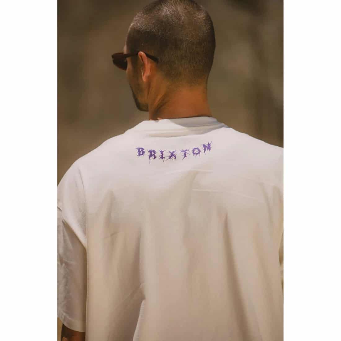 Brixton Zephyr Oversized T-Shirt - Cream - Mens Graphic T-Shirt by Brixton