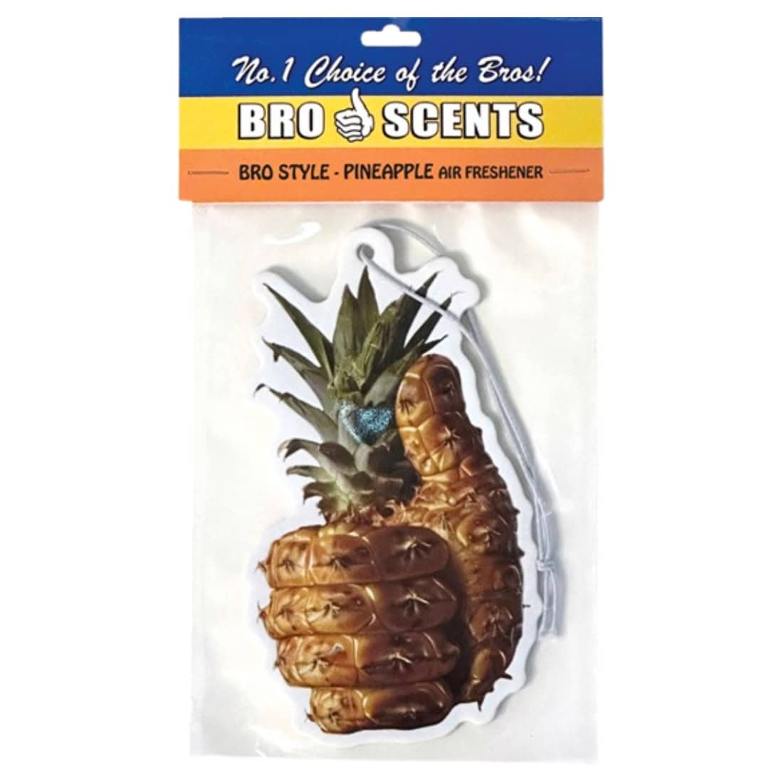 Bro Style Thumbs Up Pineapple Bro Scents Air Freshener - Pineapple - Car Air Freshener by Bro Style