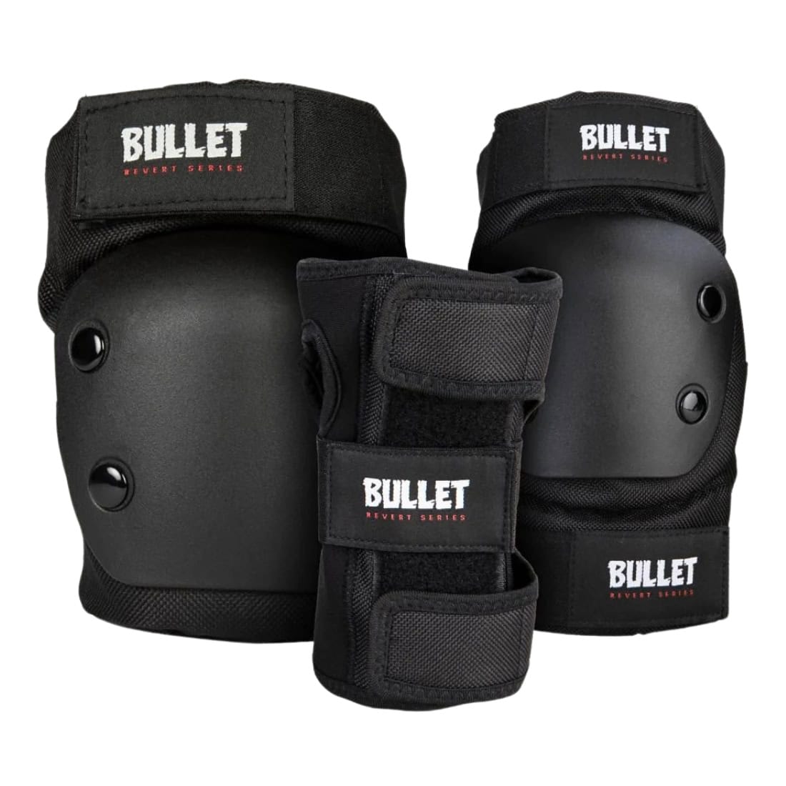 Bullet Kids Revert Combo Triple Pad Set - Black